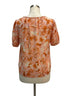 Daniel Rainn · Braided Detail Neckline Shirt · Medium · PeachFloral