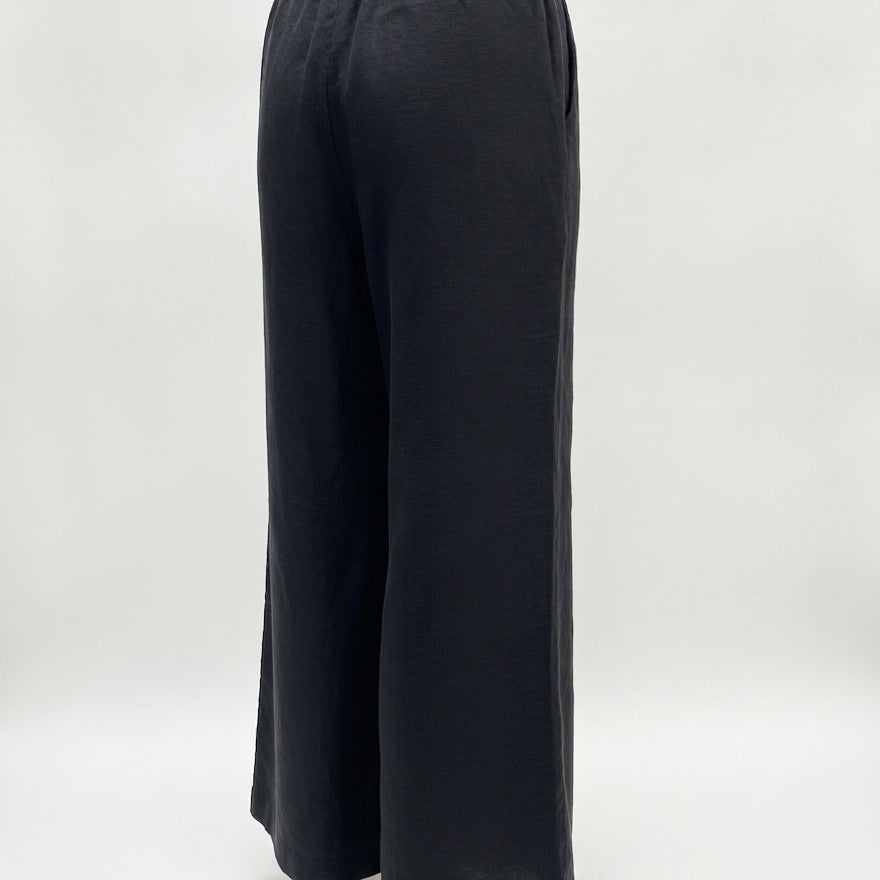 Wilfred · Comfort Waist Pants · Small · Black Linen Blend