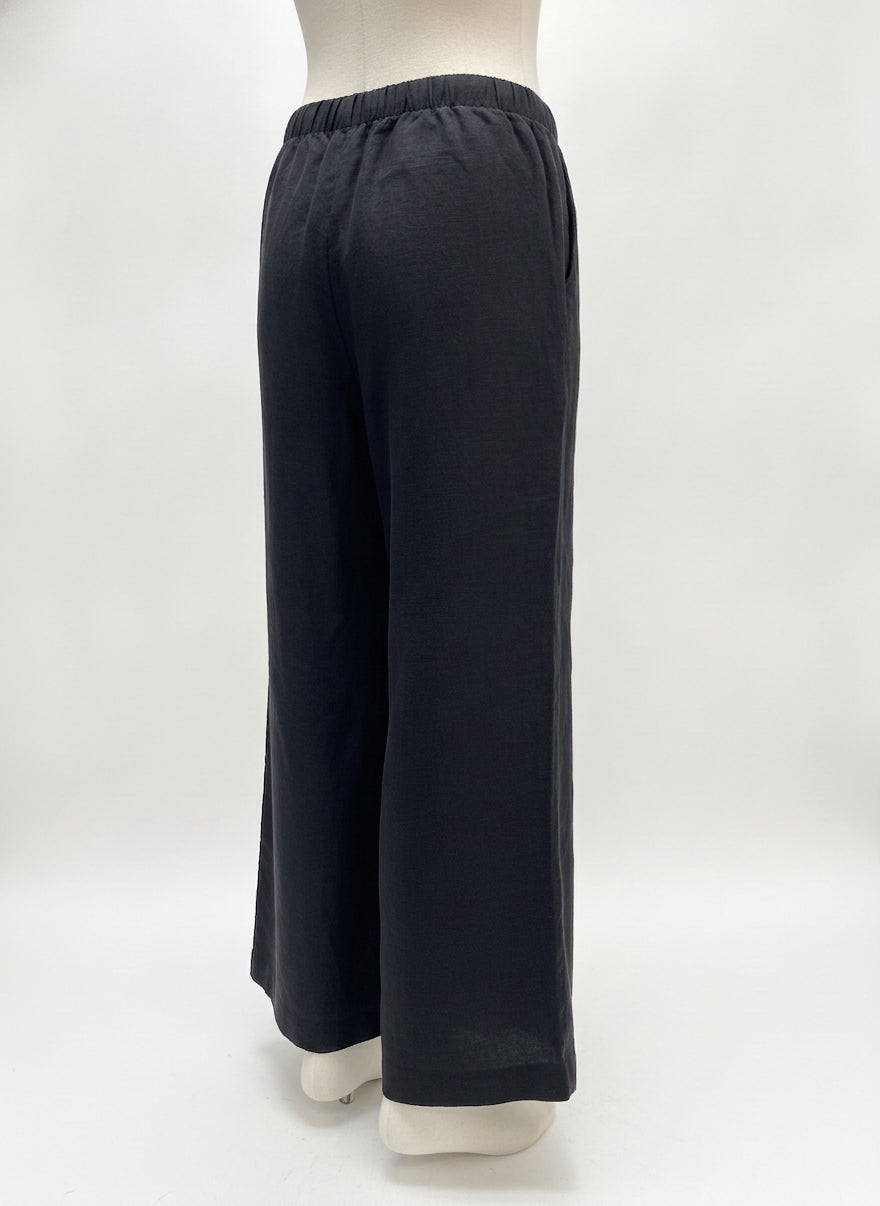 Wilfred · Comfort Waist Pants · Small · Black Linen Blend