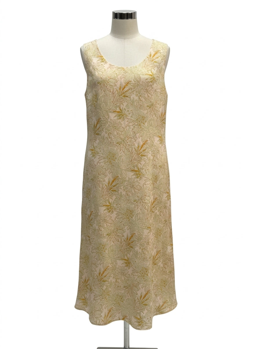 ColdwaterCreek · Sleeveless Dress · 18 · Butter Floral Print