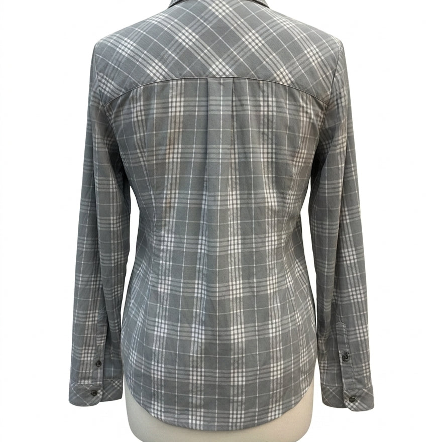 REI · Sahara Shirt w/RollTab Sleeve · 3X · GrayWhite