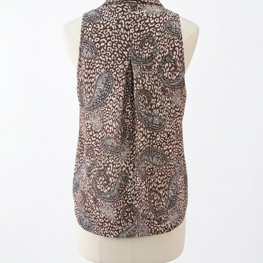 Unique Spectrum · Paisley Rayon Blend · Small · Brown Multi