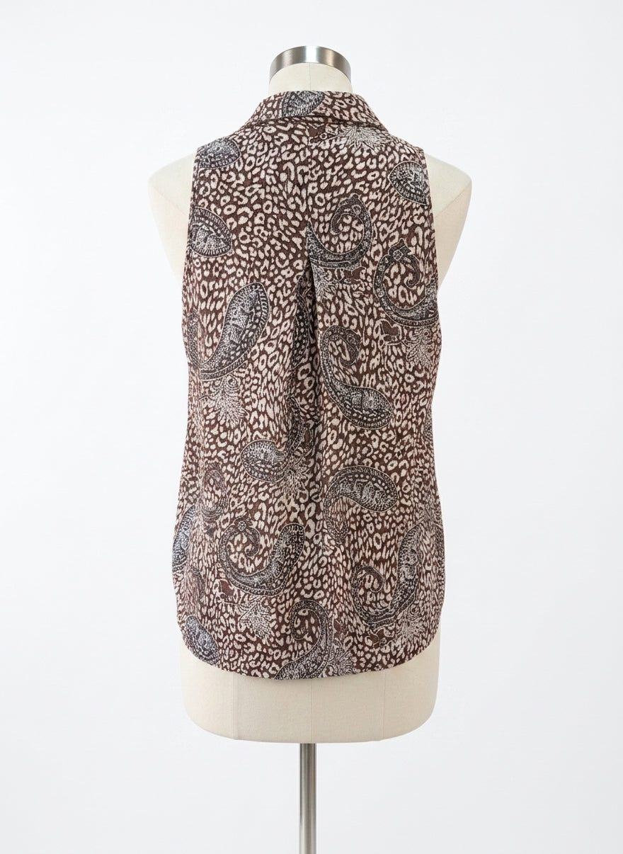 Unique Spectrum · Paisley Rayon Blend · Small · Brown Multi