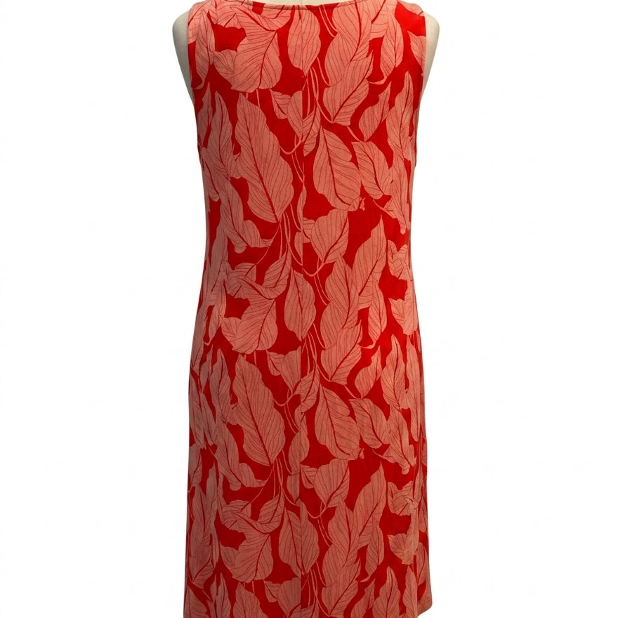 StJohnsBay · Dress · 1X · PeachCoral Leaf Print