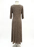 RobbieBee · 3/4 Sleeve Maxi Dress · L · BlackBeige