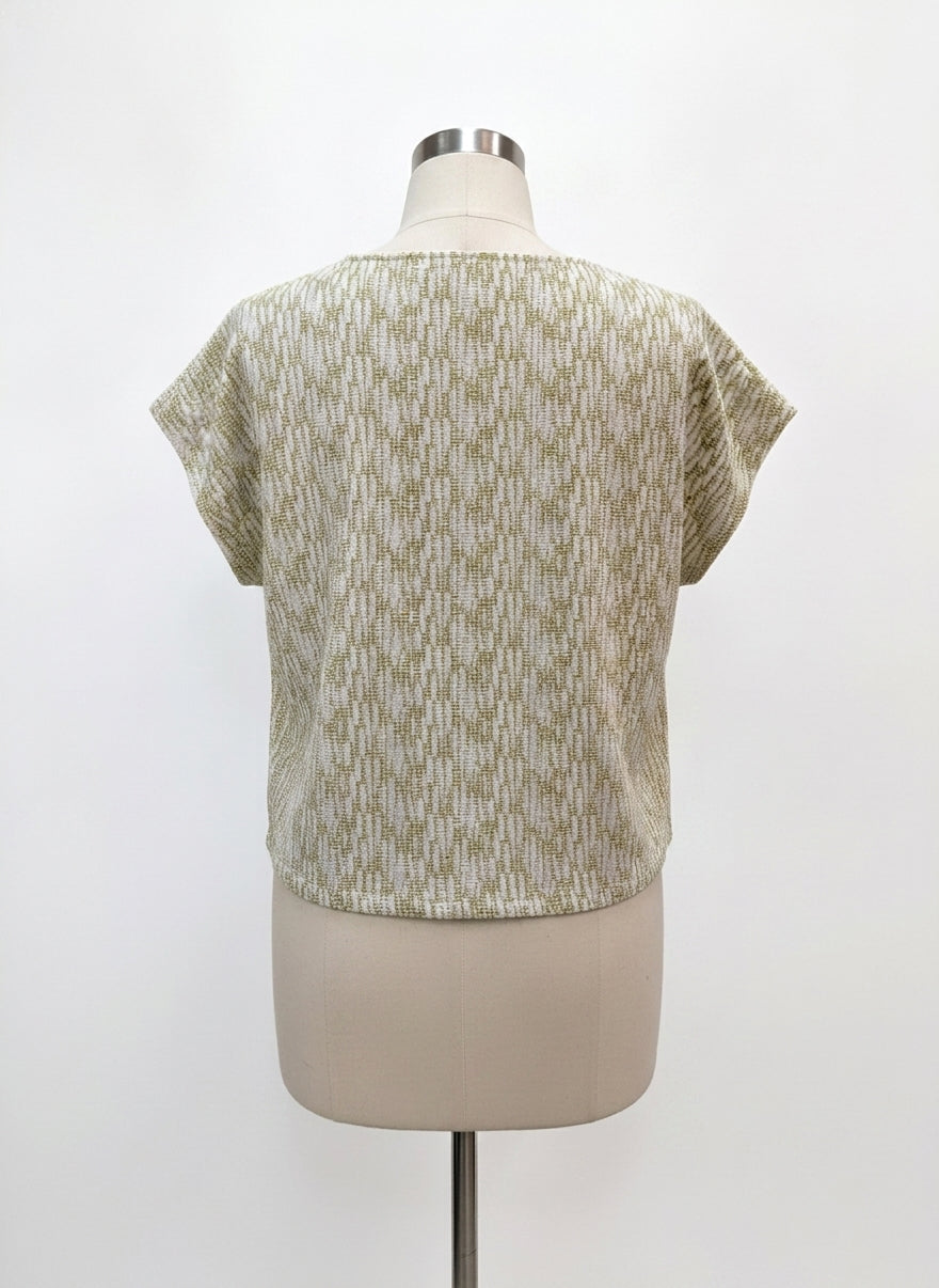 REI · ShortSleeve Top · Large · YellowWhite