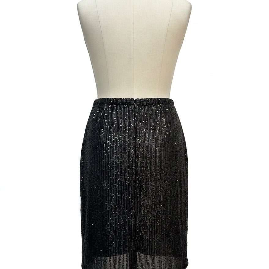 Anne Klein · Sequin skirt · XLarge · Black