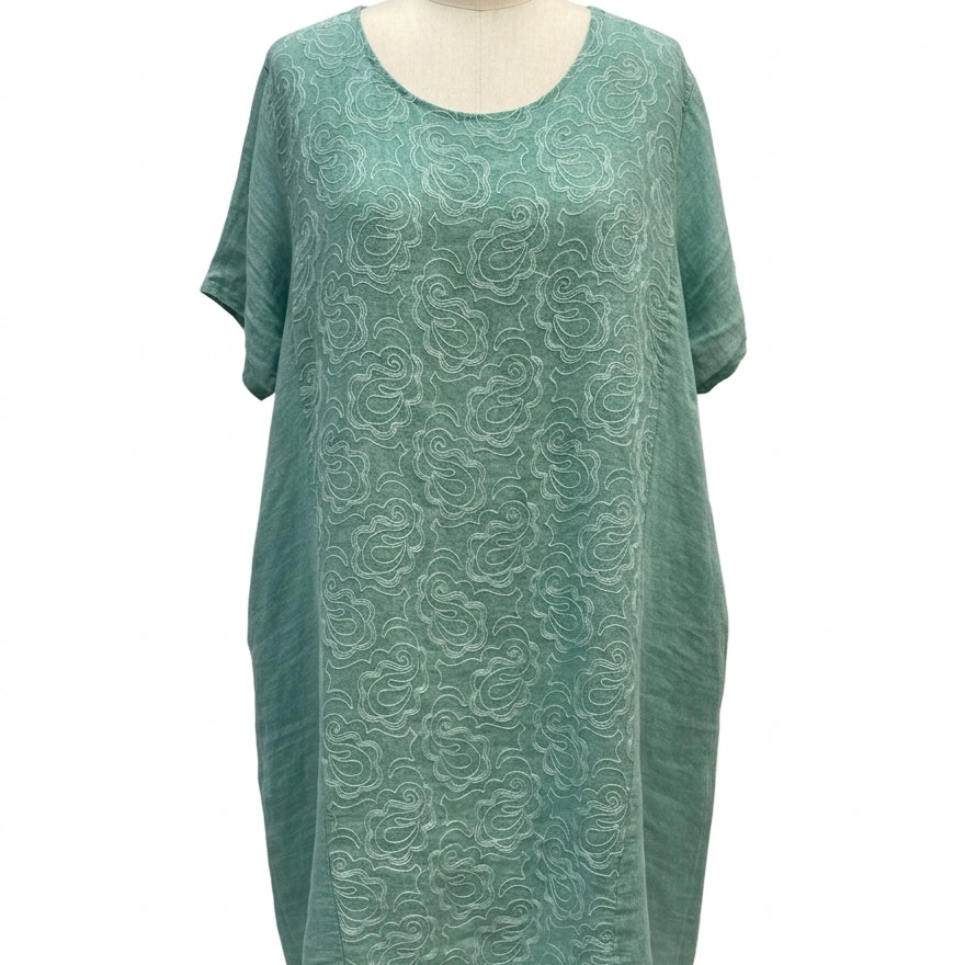 The Clothes Rack · ShortSleeve Dress · 1X/2X · Seafoam