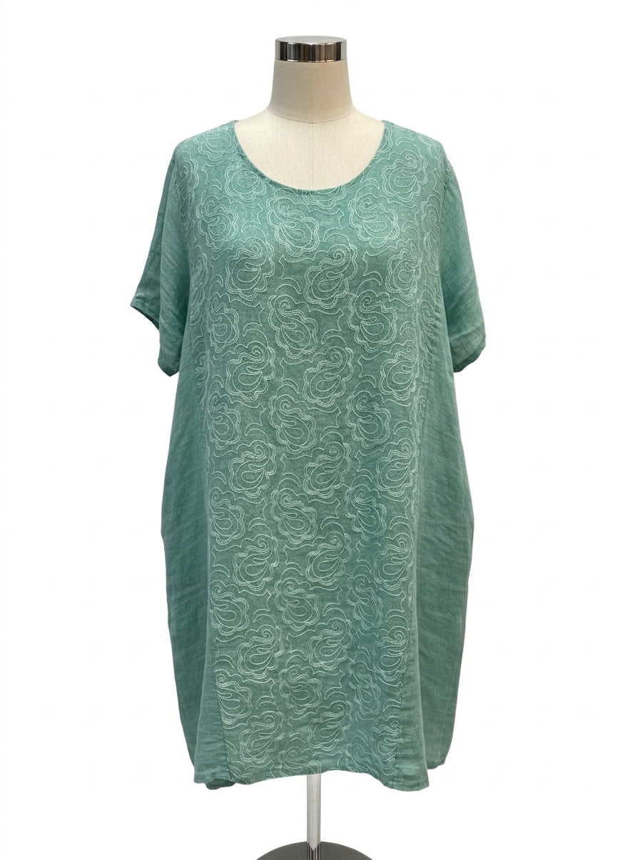 The Clothes Rack · ShortSleeve Dress · 1X/2X · Seafoam