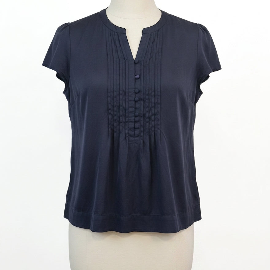Talbots · Cap Sleeve Top · Large P · Navy