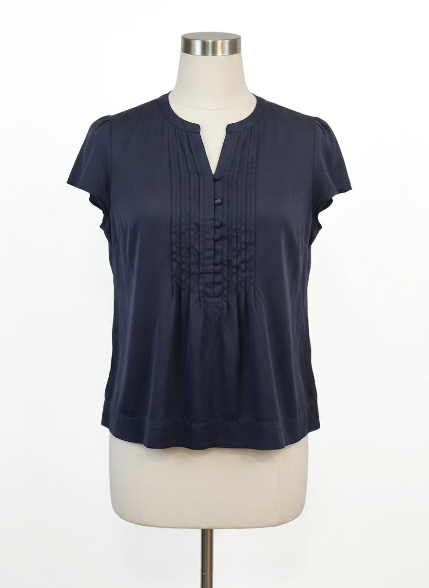Talbots · Cap Sleeve Top · Large P · Navy