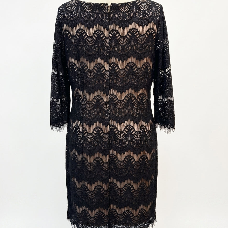 Jessica Howard · Lace Dress · 14 · Black