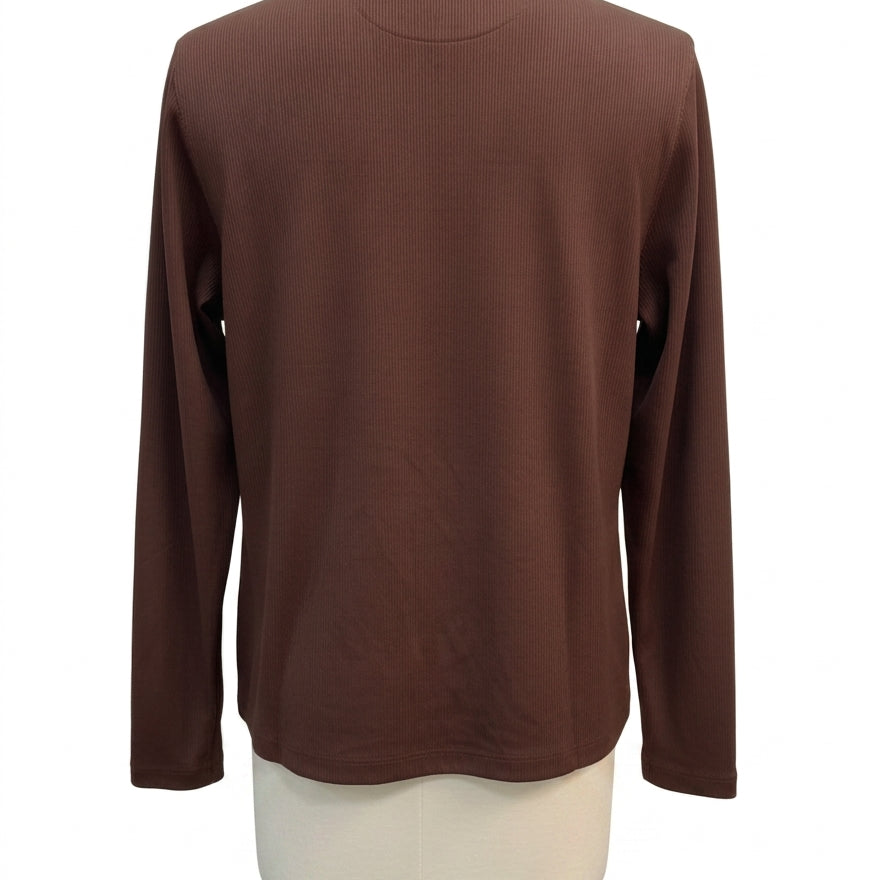 Greg Norman · 1/4 Zip Pullover · Medium · Brown