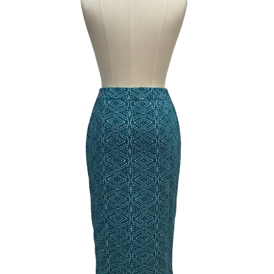 Rip Skirt · Large · Teal