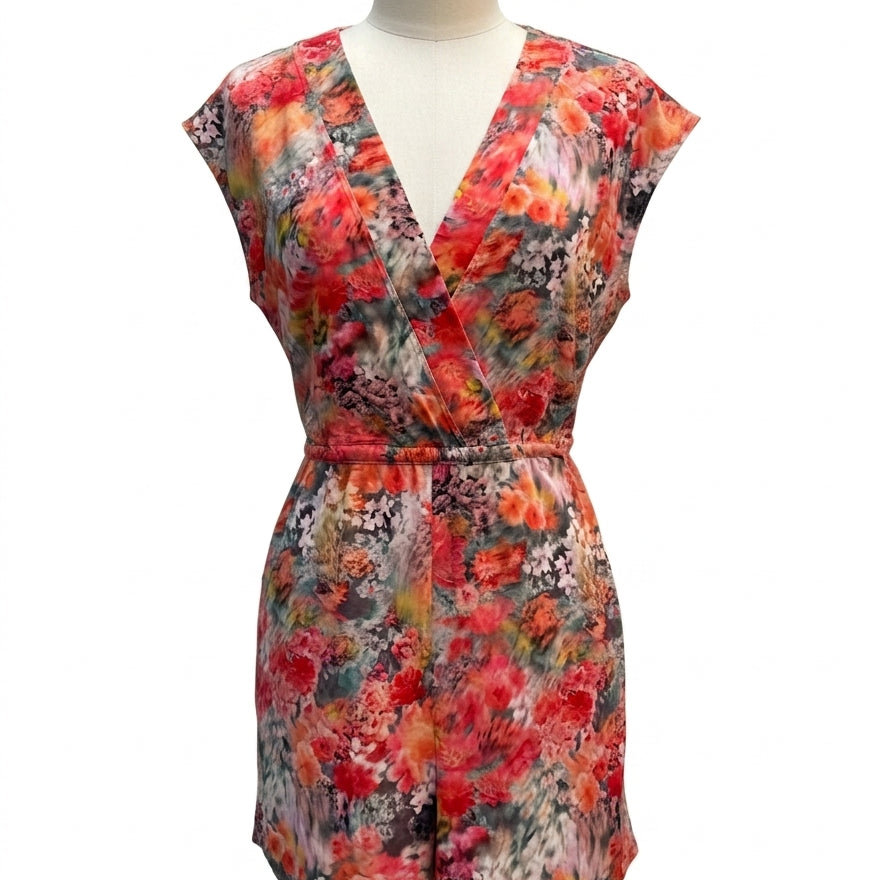 Athleta · ActiveRomper · Medium · Coral Floral