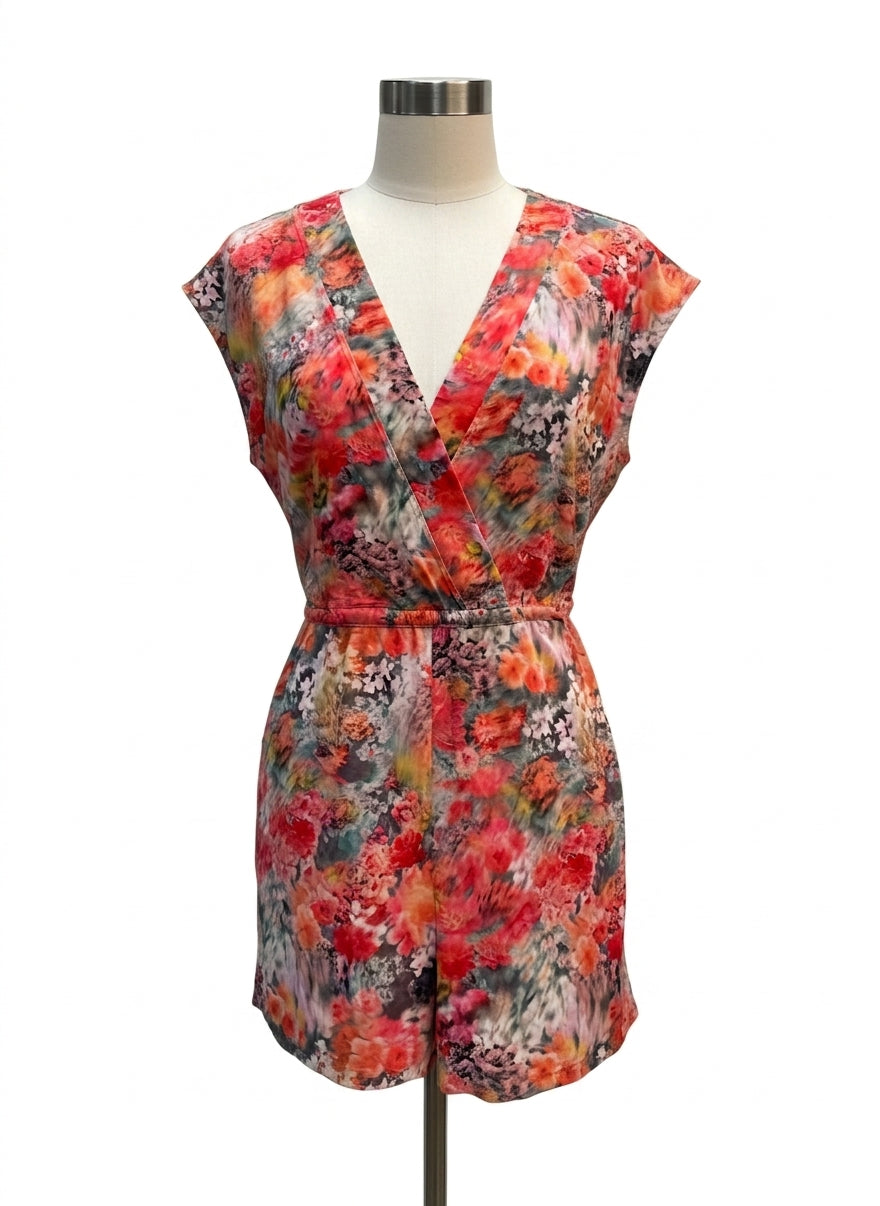 Athleta · ActiveRomper · Medium · Coral Floral