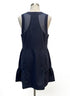 Fisoew · Women's Sleeveless Mesh Back Utility Active Dress · Large · Navy