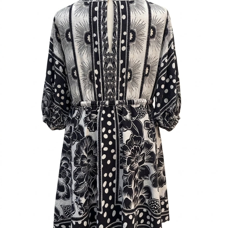 FARM Rio · Beaded Tassels · Medium · BlackWhite