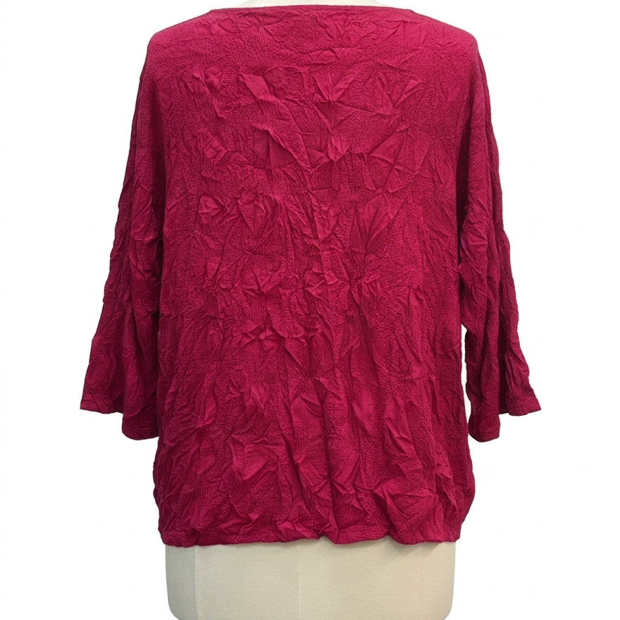 Chalet · Crinkle Texture · Large · Fuchsia