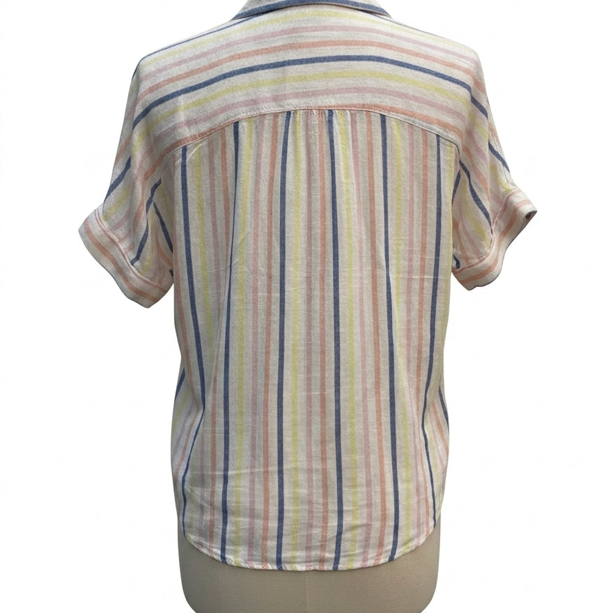 Splendid · ShortSleeve Shirt · Small · Cream Multi
