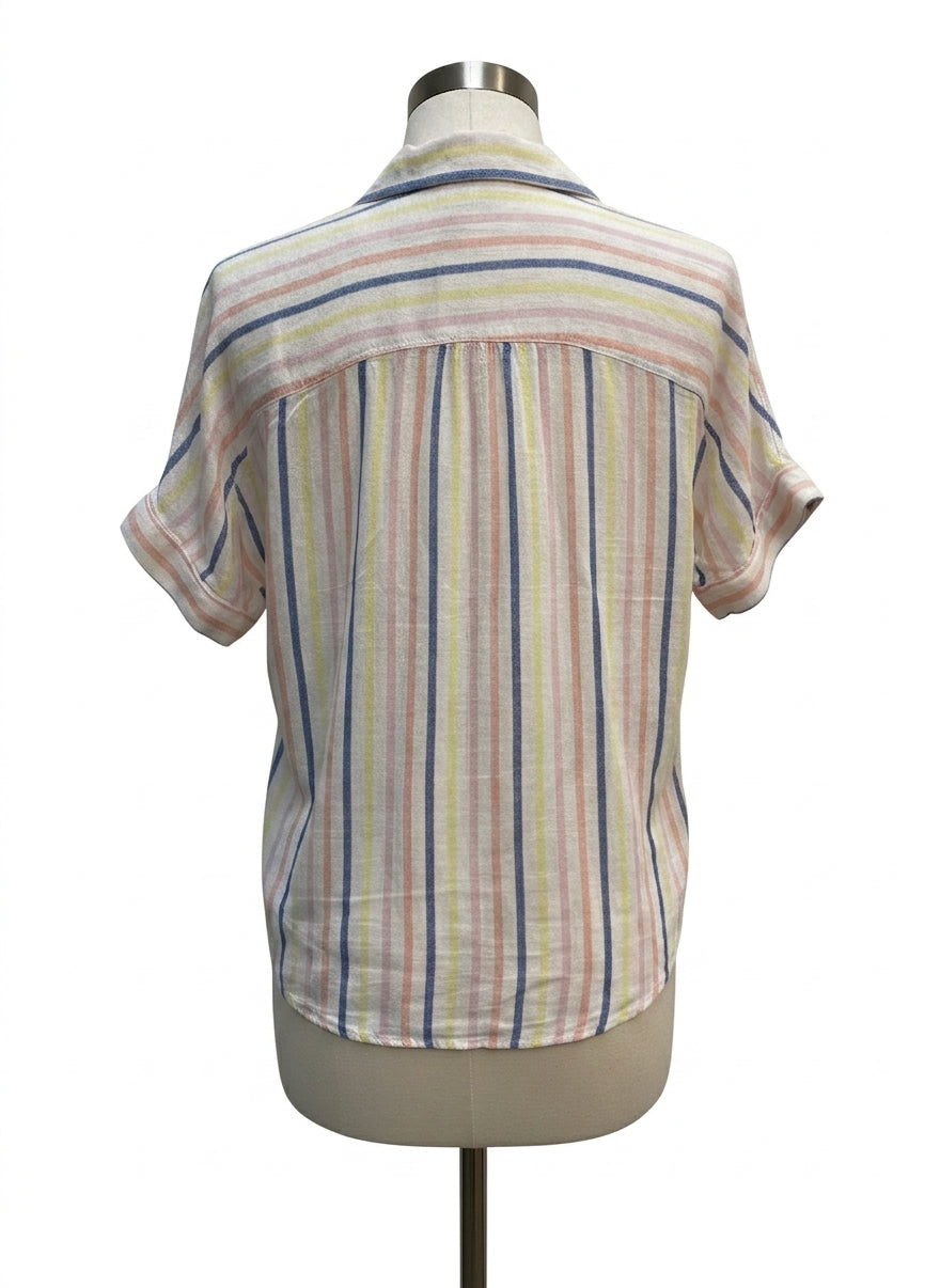 Splendid · ShortSleeve Shirt · Small · Cream Multi