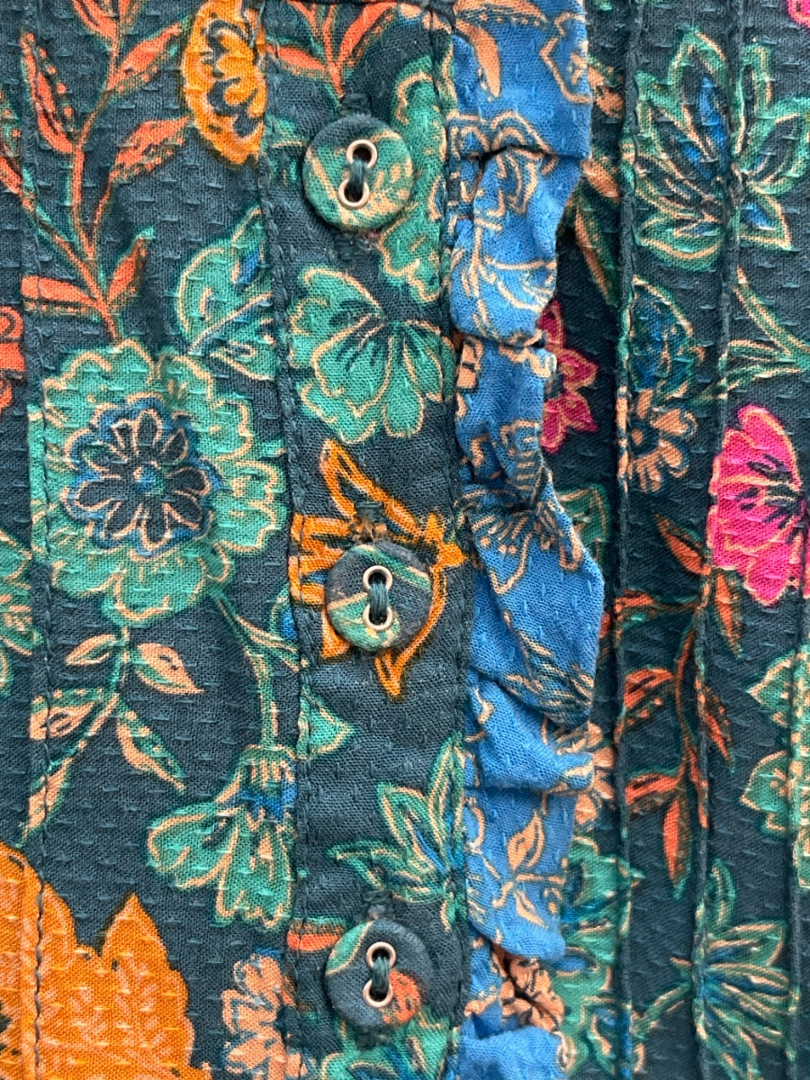 Democracy · Blouse · XLarge · Green Floral