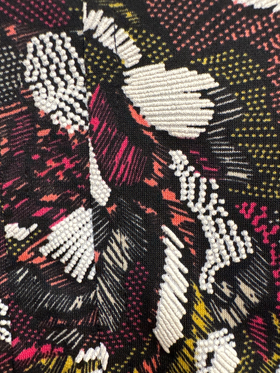 Cocomo · Roll Tab Shirt · Medium · Black Floral