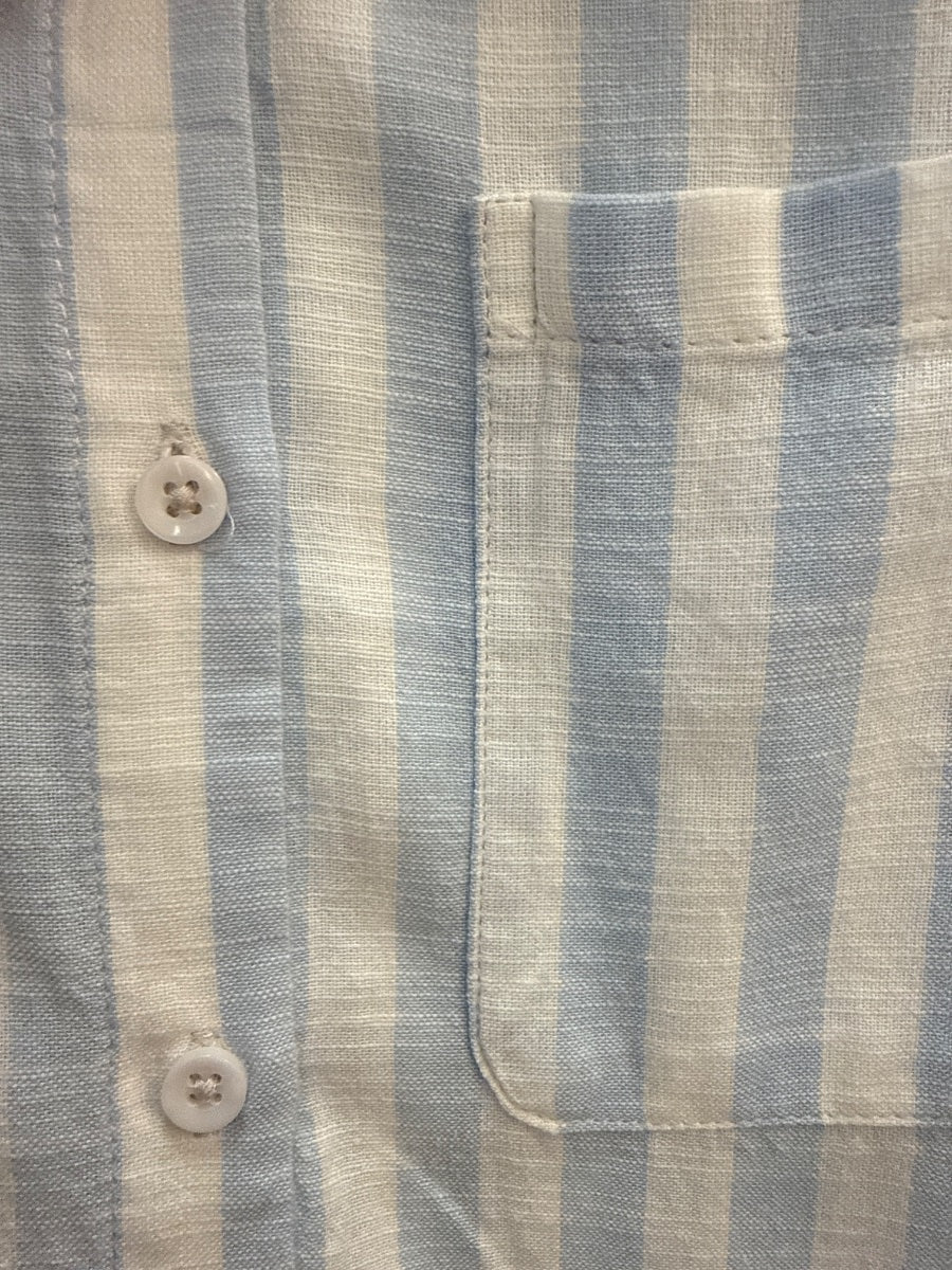 Lola River · Shirt · Small · White Blue Striped