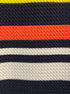 Haani · 1/4 Zip Dress · Large · Black Cream Striped