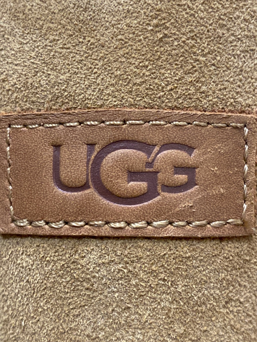 Ugg · Classic Femme Lace-Up Suede Ankle Wedge · 9.5 · Camel