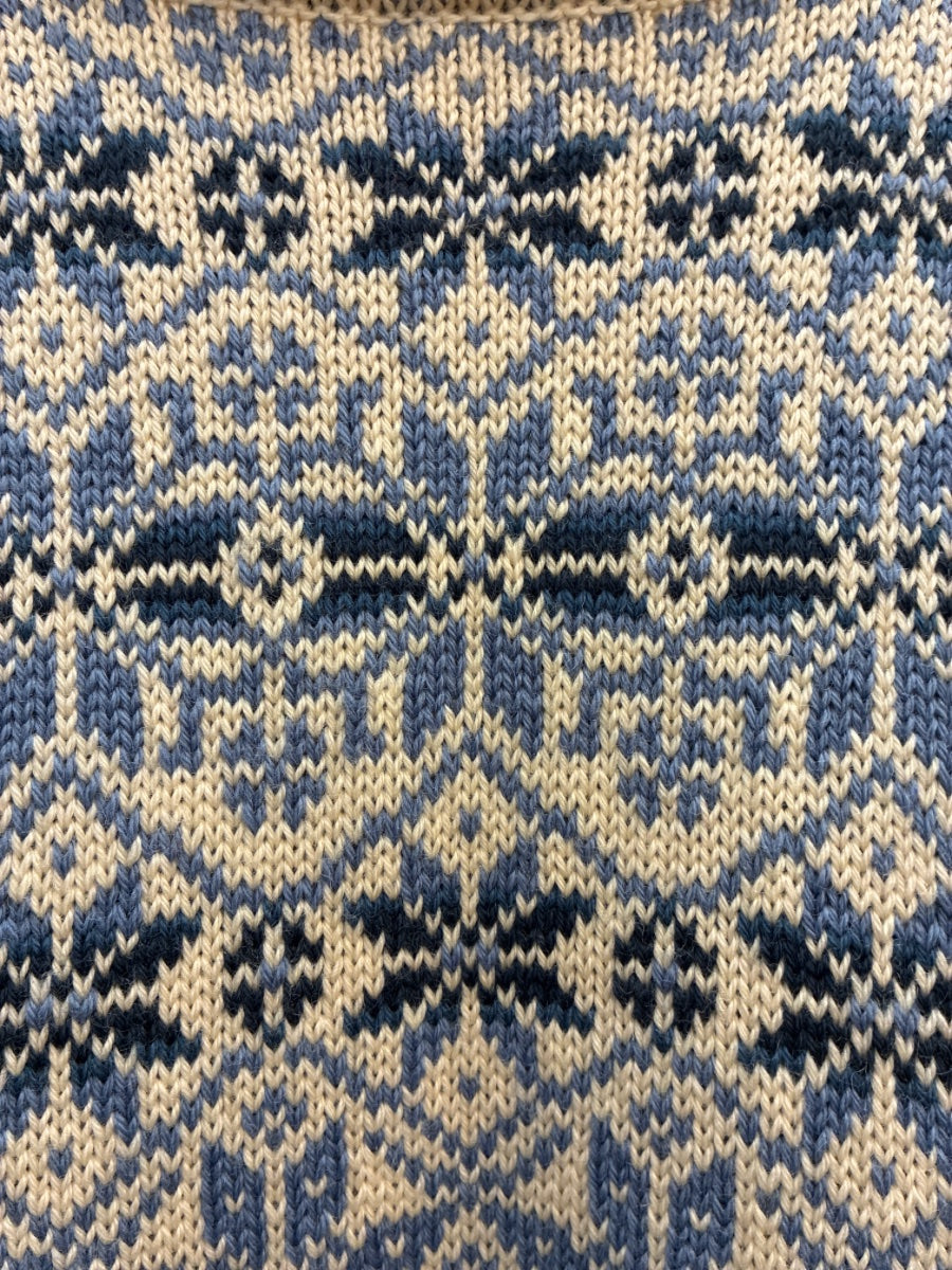 DaledOfNorway · Vintage Classic Nordic Snowflake Pattern · Small · BlueCream