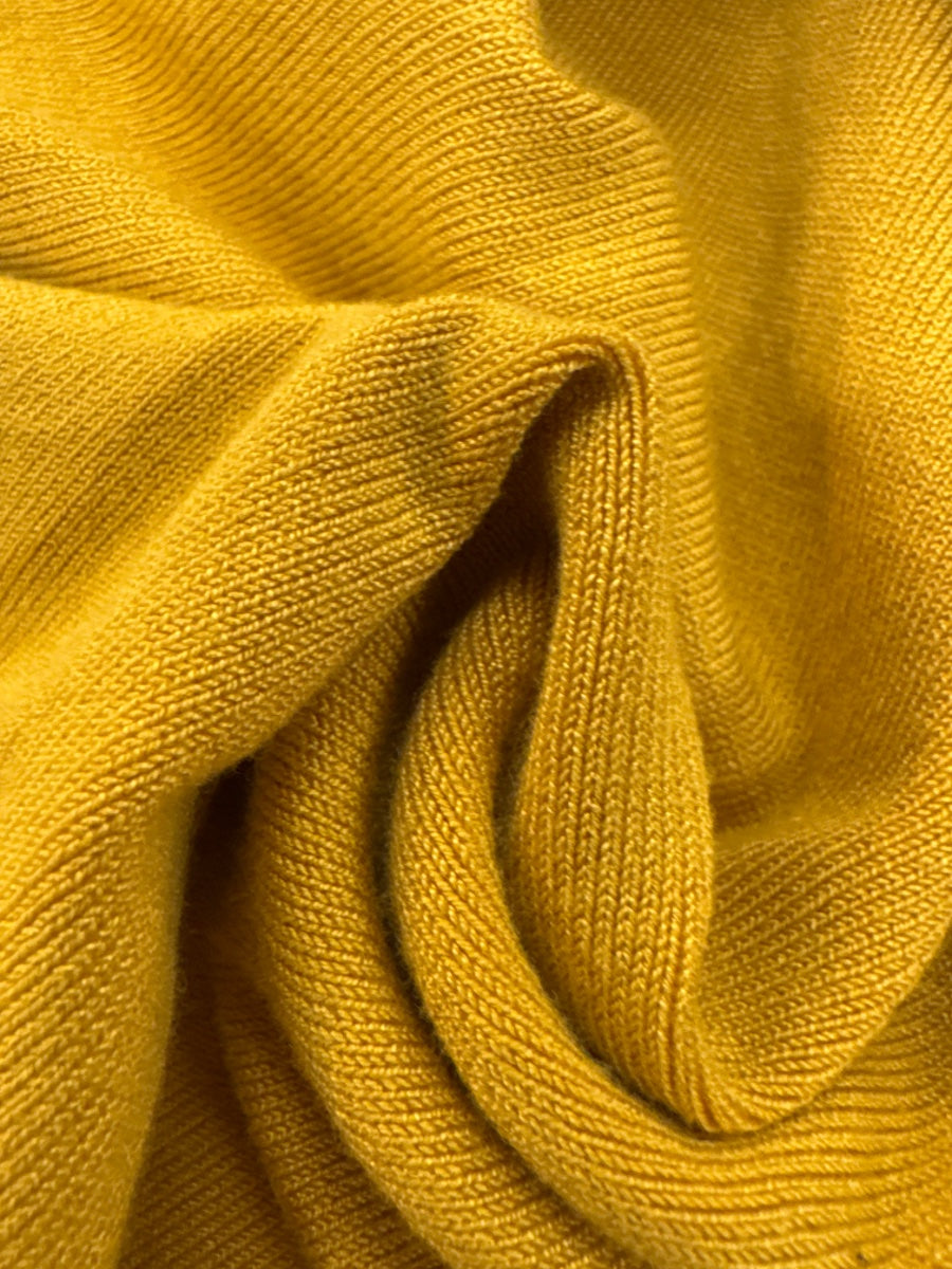 INC · Ruched Sleeves · Large · Mustard