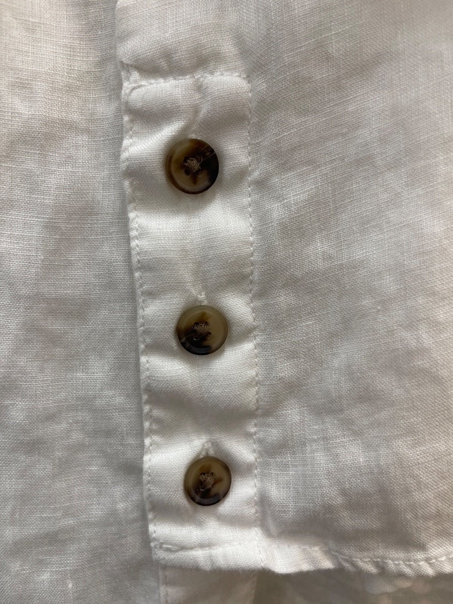 Jones&Co · Sleeveless tunic, 100% linen · Medium · White