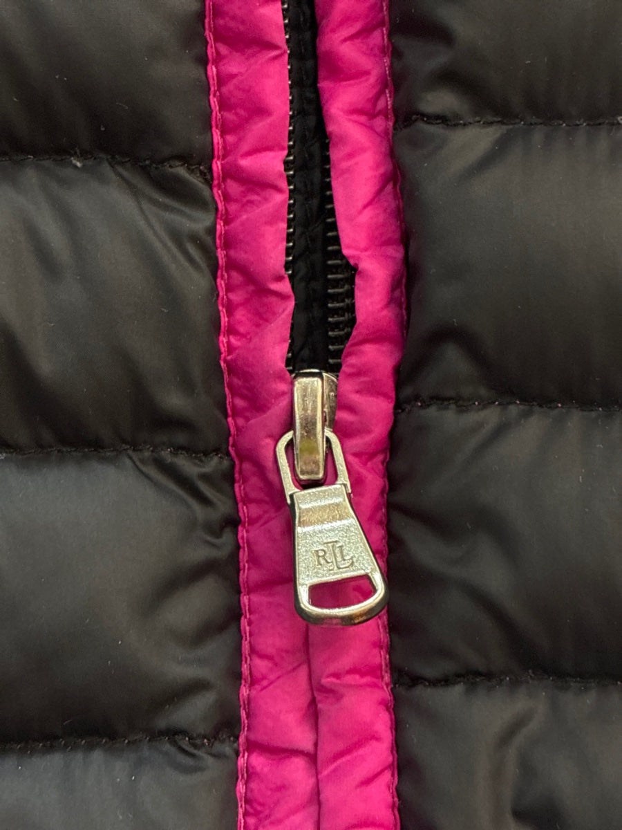Ralph Lauren · Puffer · Large · Black / Pink