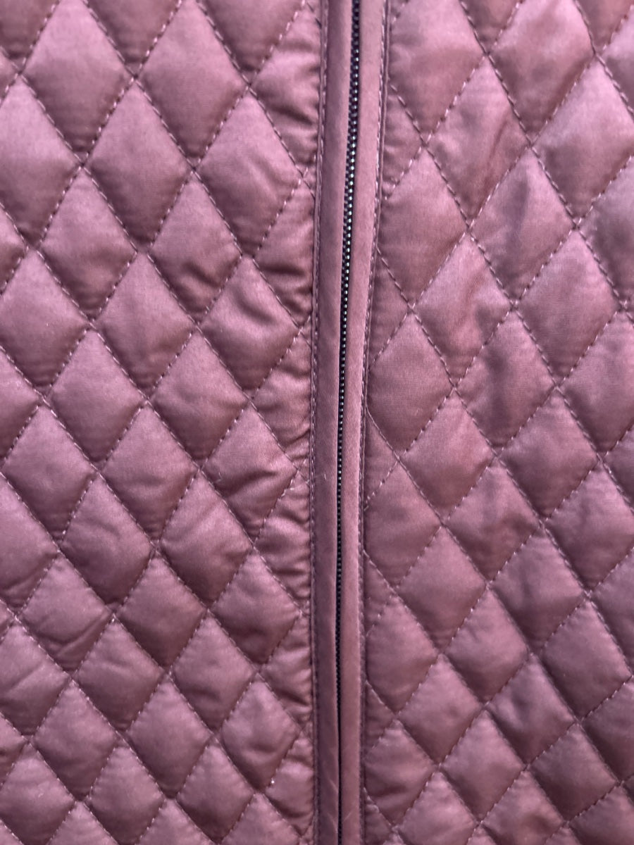 Great Northwest · Quilted Vest · 1X · Burgundy