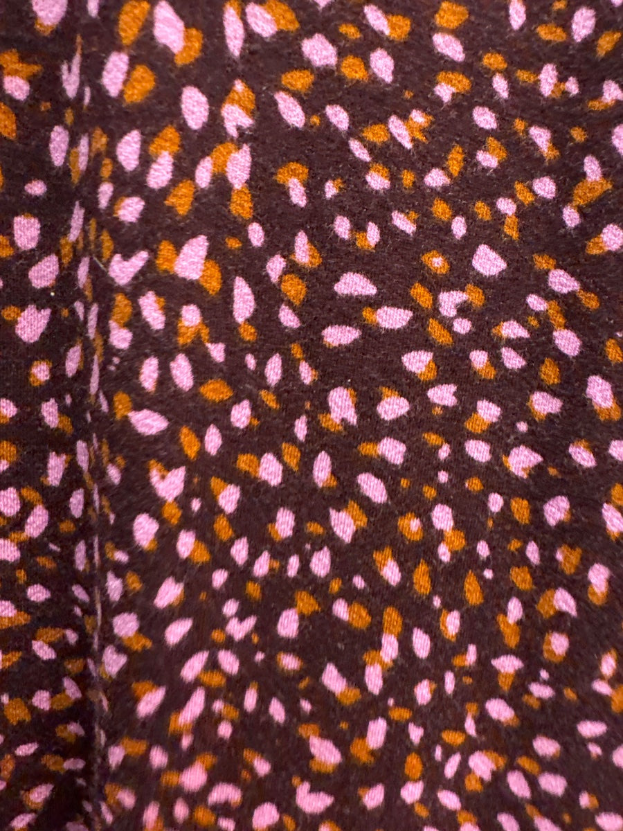 J.Jill · Cap Sleeve Dress · Large · Purple Orange Blend