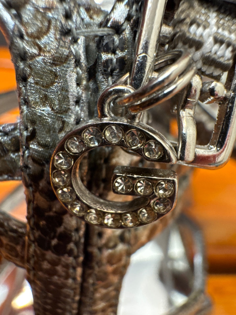 Guess · Strappy Heeled Sandal · 7.5 · Silver