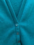 COOPER & ROE · Sleeveless Cardigan · Large · Dark Teal