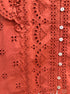 Industry · Cap Sleeve Eyelet Top · Small · Rust