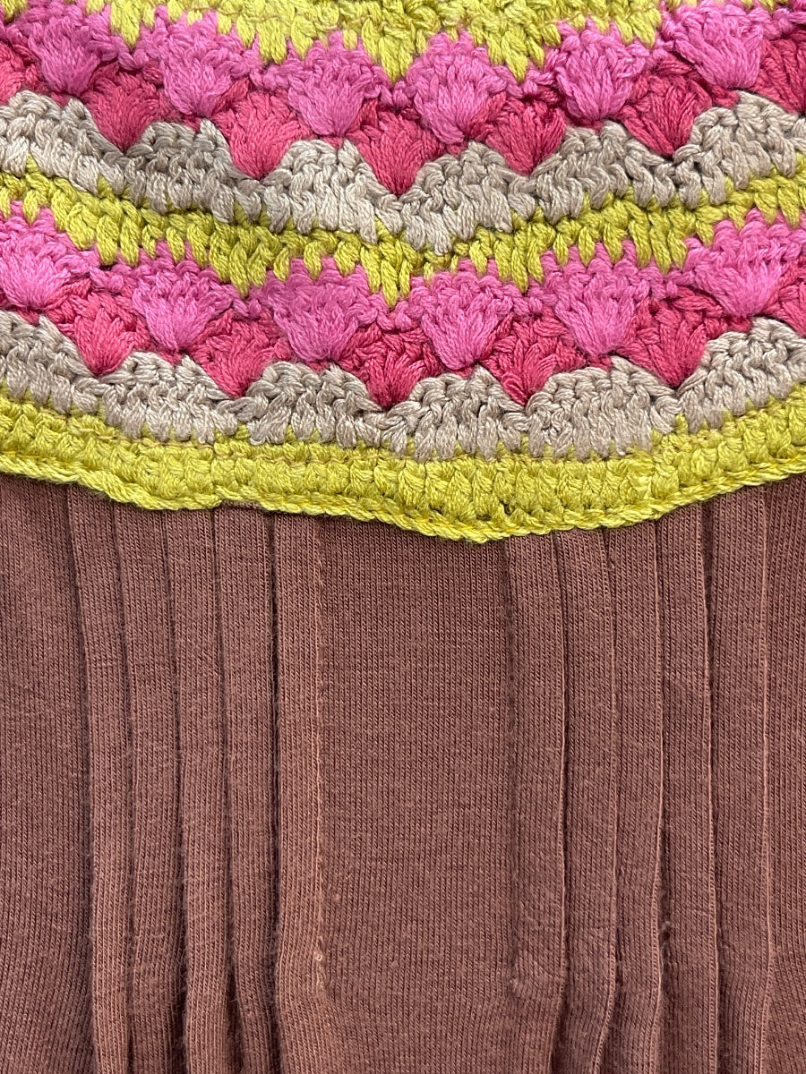 Anthropologie · Blue Tassel · Medium · BrownPink Crochet