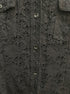 True Grit · Lace Sleeve Top · Medium · Black