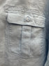 Nicole Miller · Roll Tab Shirt · Large · LightBlue
