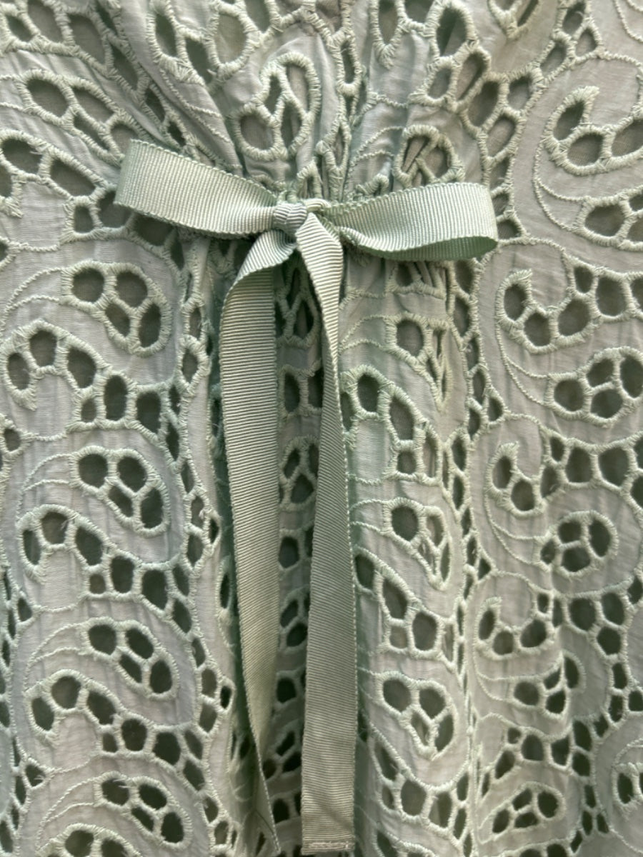 Sundance · Eyelet Lace Overlay - Silk & Cotton · Medium · Jade