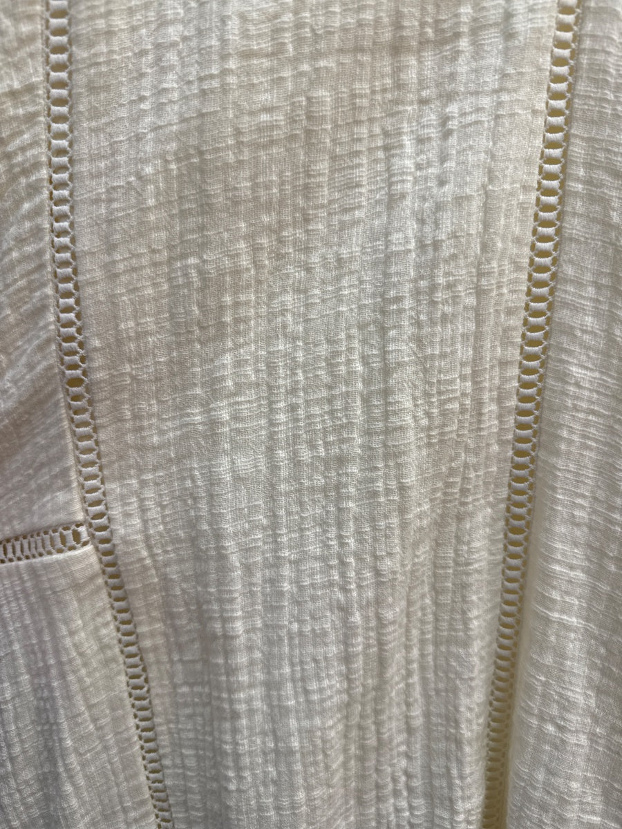 SoftSurroundings · Magnolia Gauze Tunic · Small · Cream