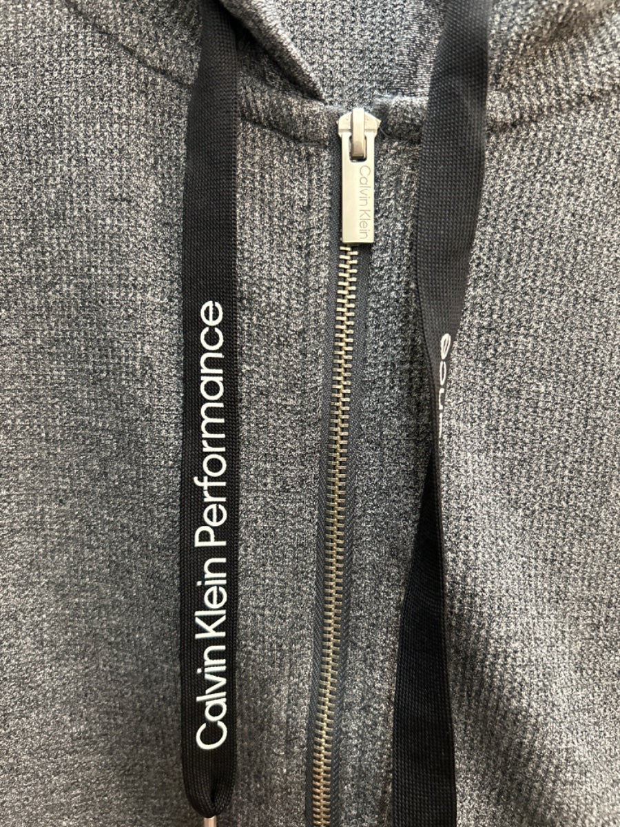 Calvin Klein · Zip Hoodie Waffle Texture · Medium · DarkGray