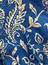 Melanie Lynne · 3/4 Sleeve Smocked Waist Blouse · Medium · BlueWhite