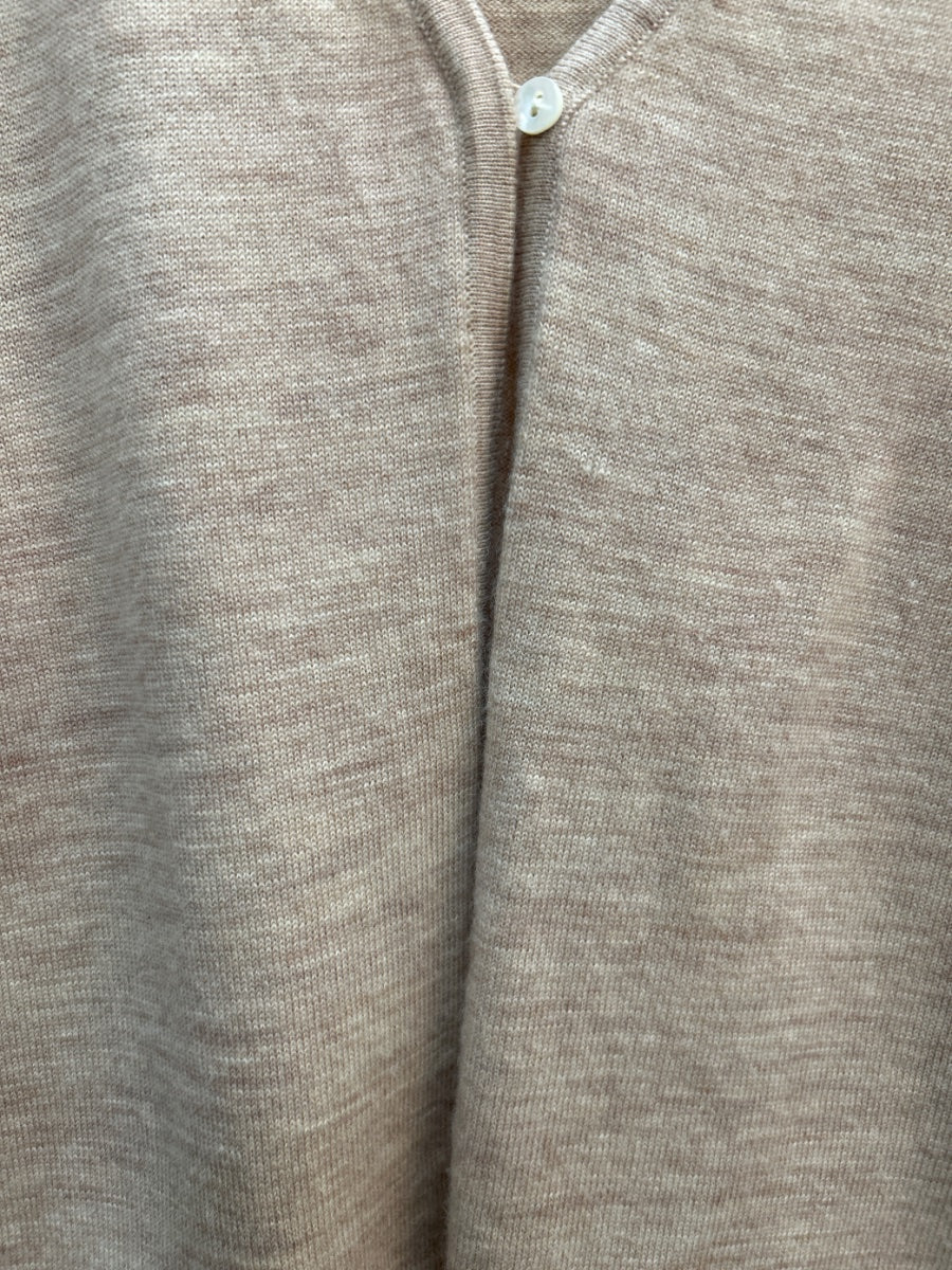 LizClaiborne · One Button Cardigan · Medium Petite · Beige