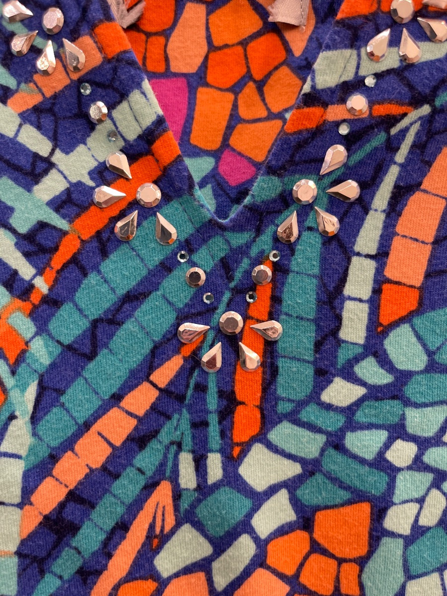 Alfred Dunner · Parrot tropical print · Medium · NavyMulti