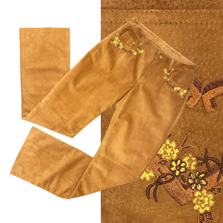 Suede Pants