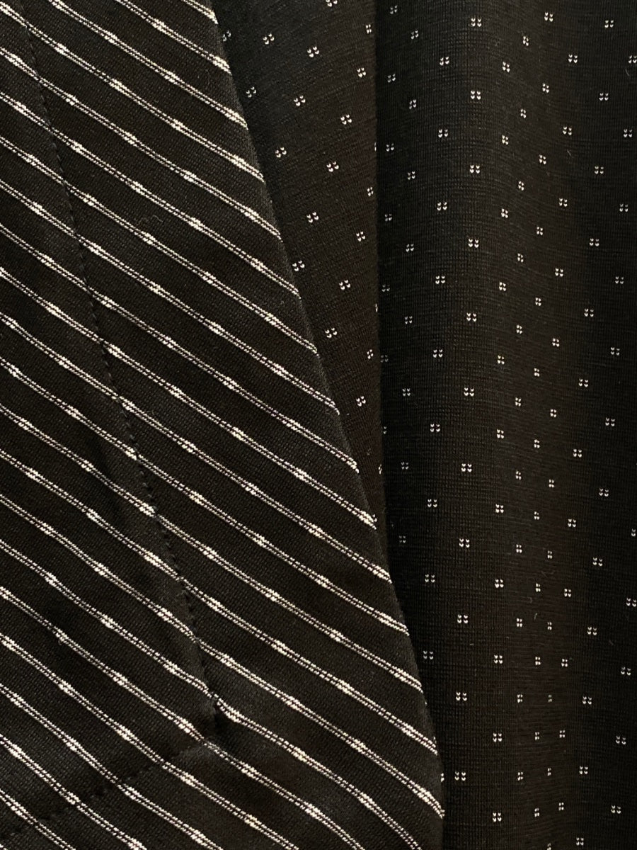 JJ Fashion · Open Drape Cardigan · Large · Black/White